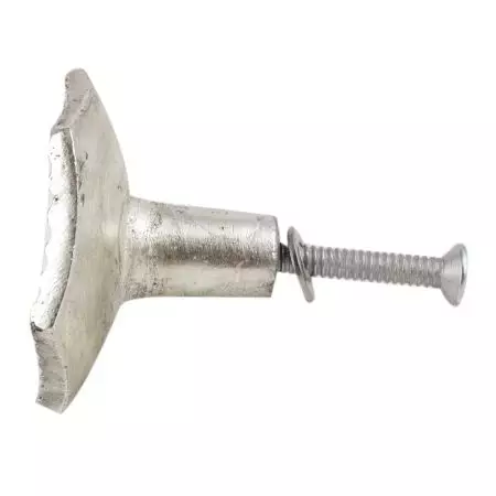 Hexagon Antique Silver Aluminium Cabinet Knob